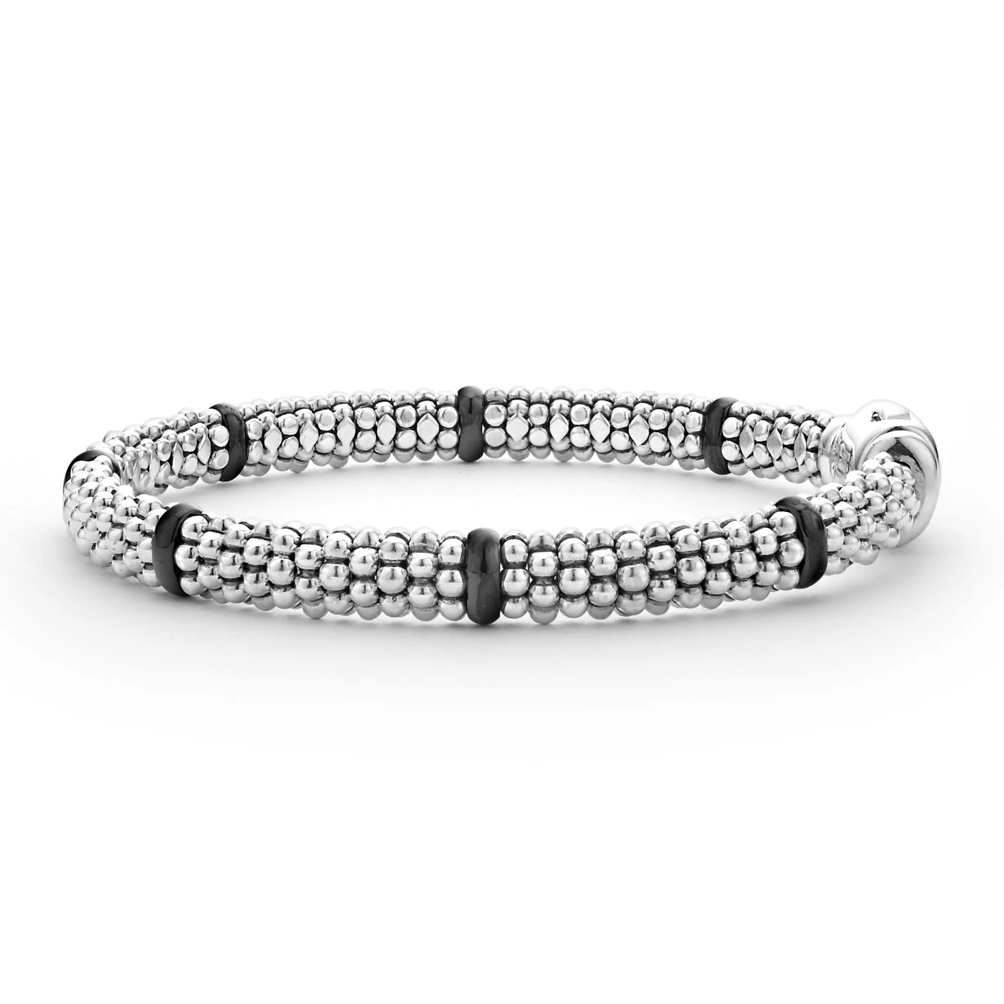 Black Caviar Black Ceramic Station Caviar Bracelet | 6mm
