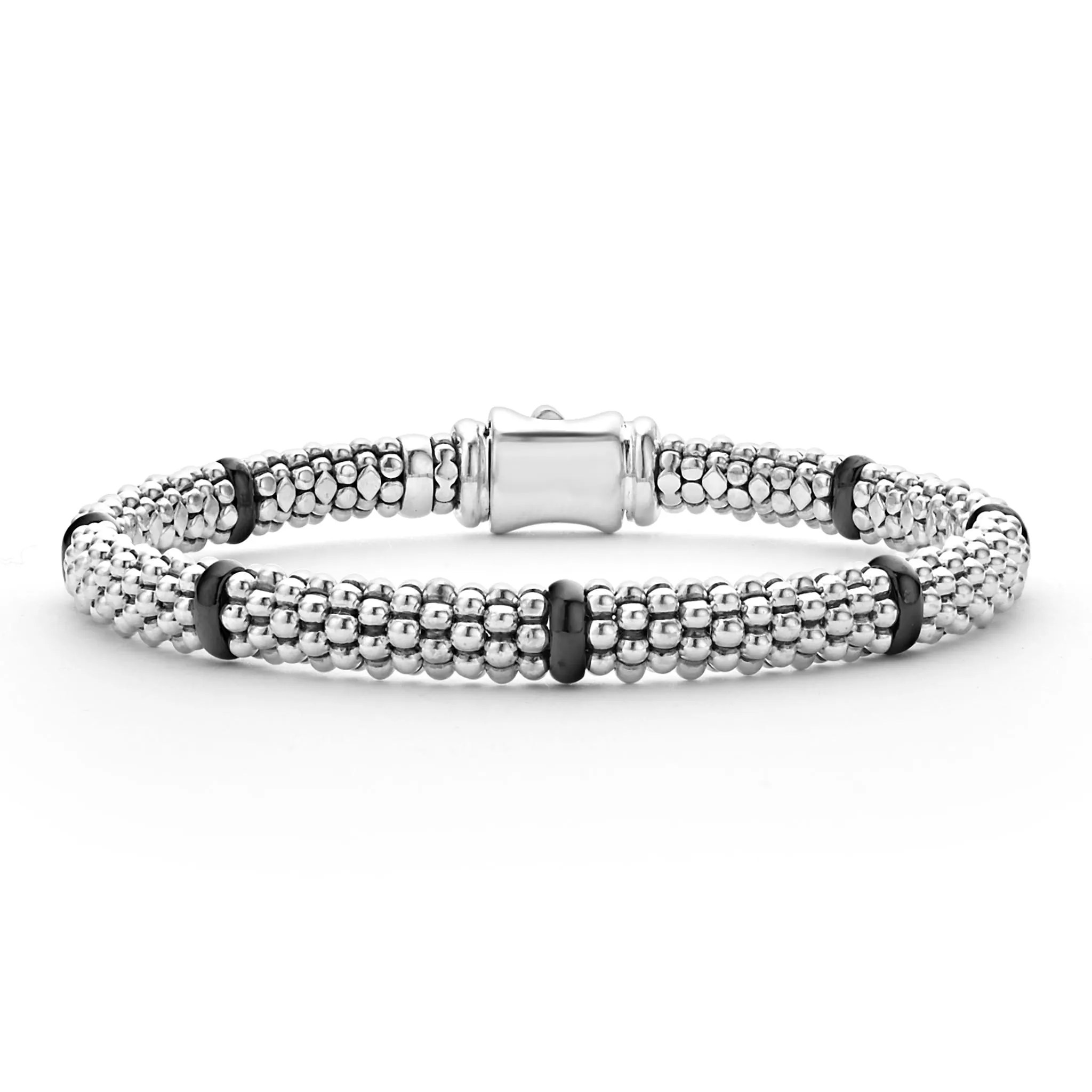 Black Caviar Ceramic Caviar Beaded Bracelet Gift Set