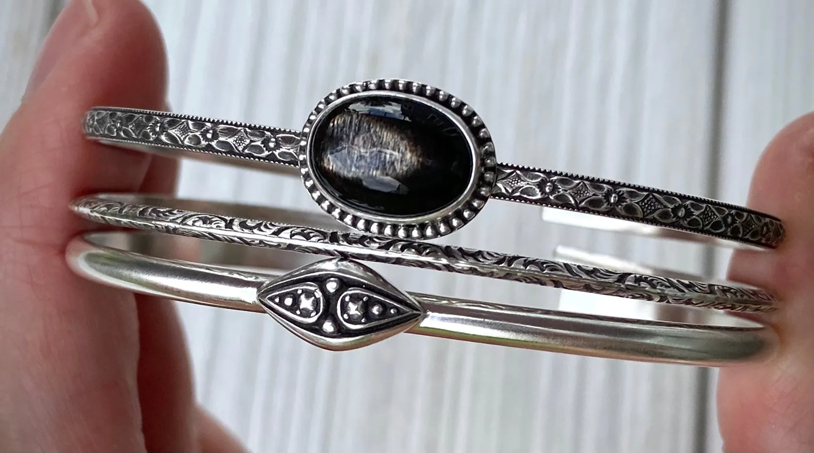 Black Sunstone Stacker Set