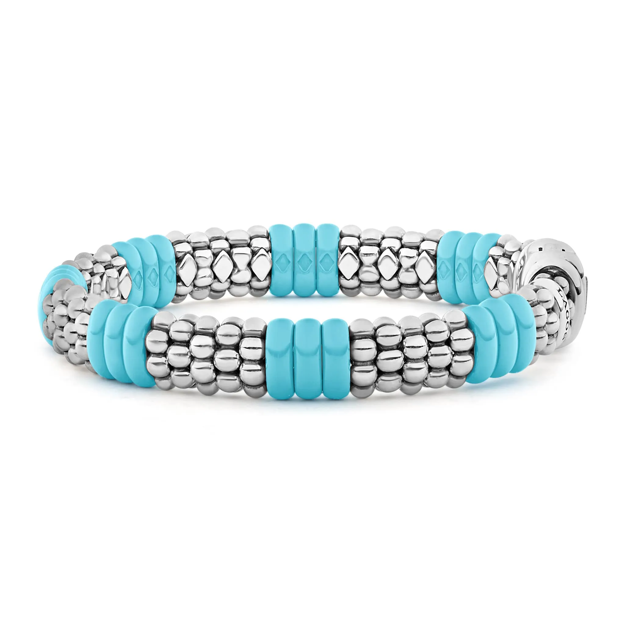 Blue Caviar Blue Ceramic Caviar Beaded Bracelet | 9mm
