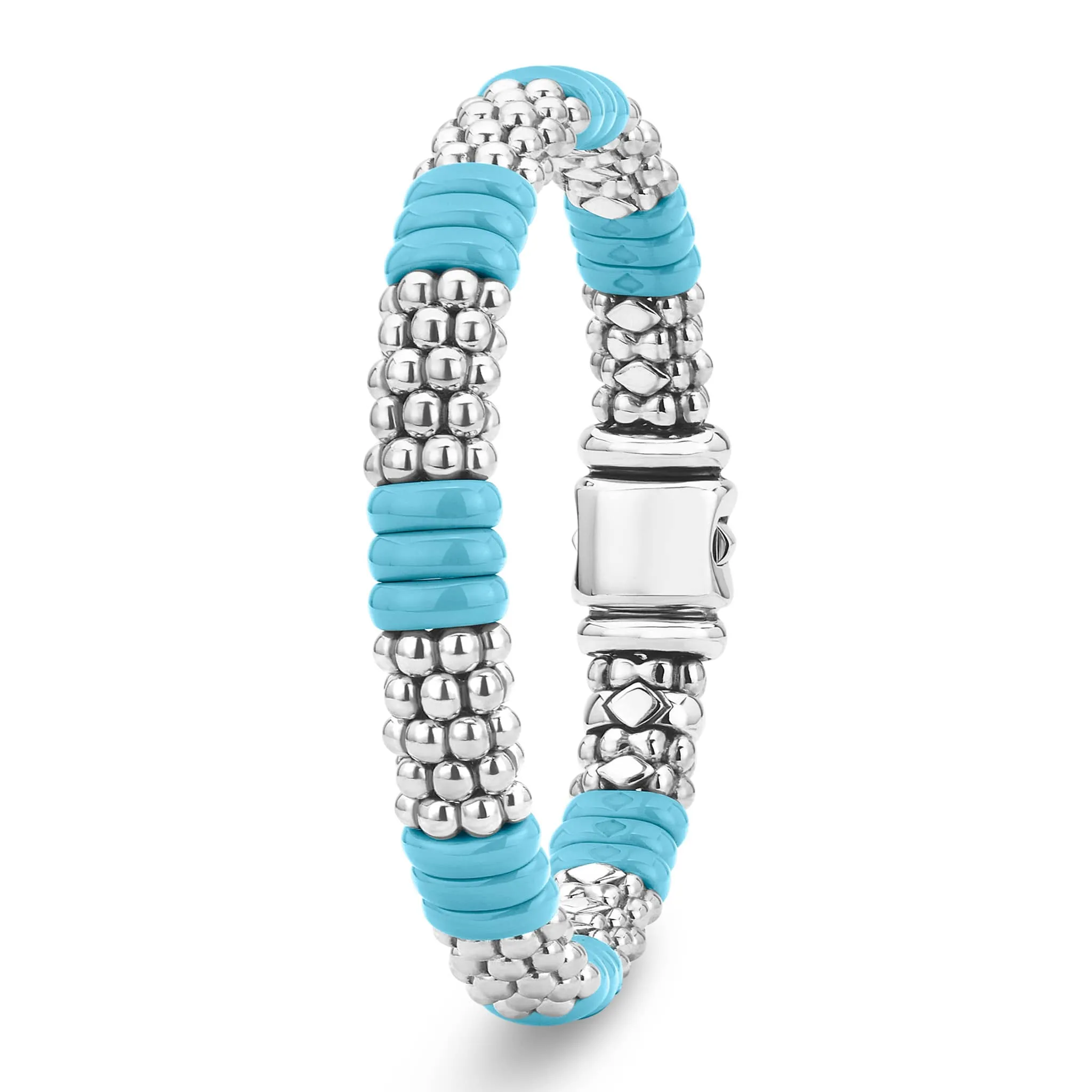 Blue Caviar Blue Ceramic Caviar Beaded Bracelet | 9mm
