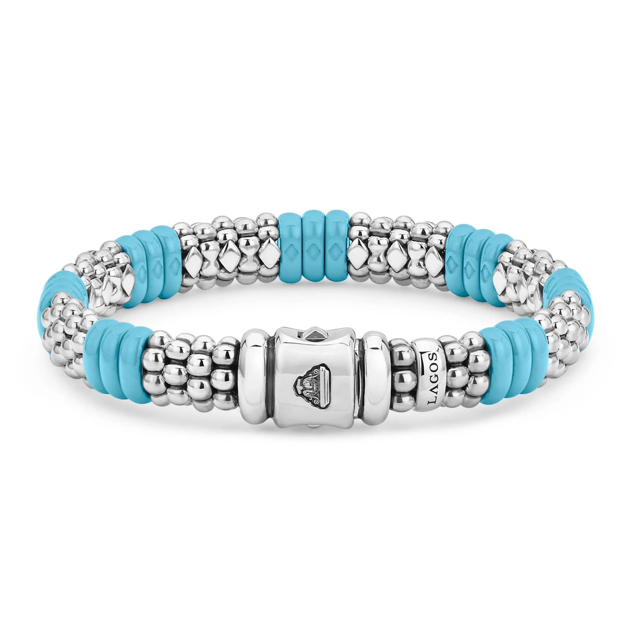 Blue Caviar Blue Ceramic Caviar Beaded Bracelet | 9mm
