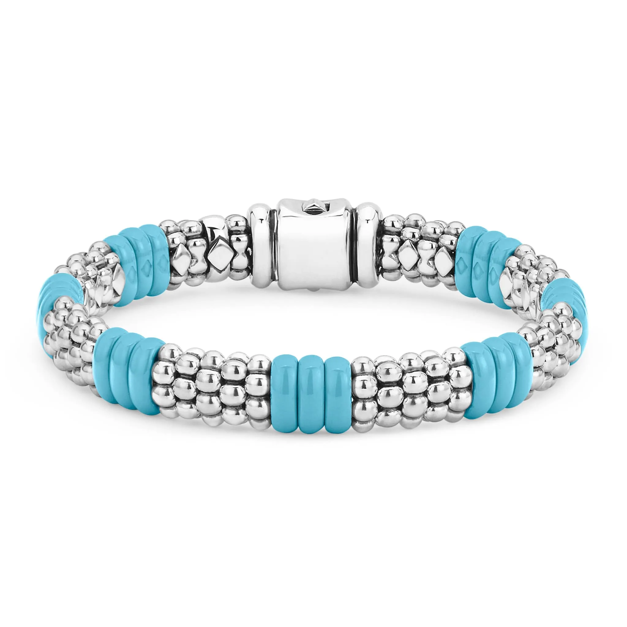 Blue Caviar Blue Ceramic Caviar Beaded Bracelet | 9mm