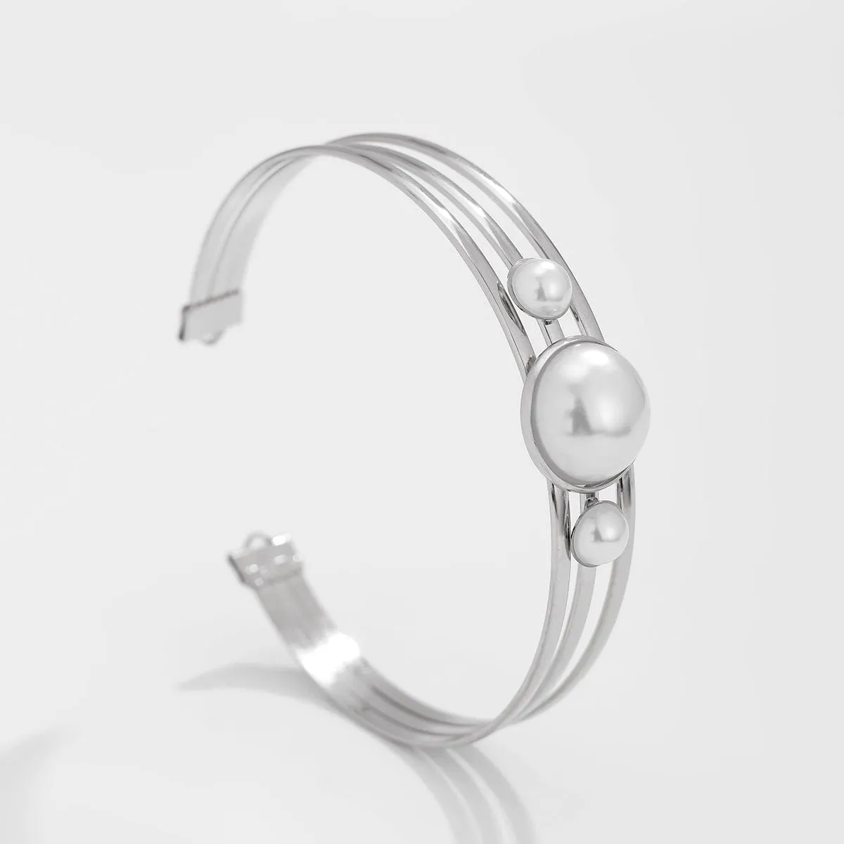 Bohemia Layered Pearl Inlaid Arm Cuff