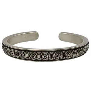 Borre ornament silver bracelet