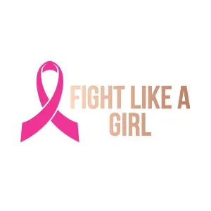 Breast Cancer - Fight Like A Girl (Rose gold)
