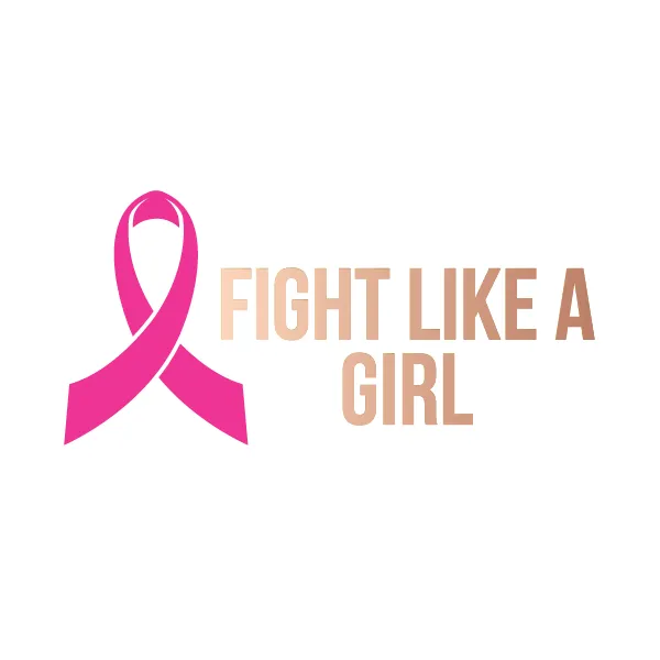 Breast Cancer - Fight Like A Girl (Rose gold)