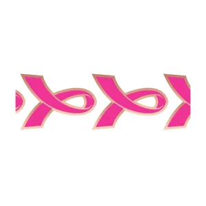Breast Cancer - Pink Ribbons Bracelet (Rose Gold)