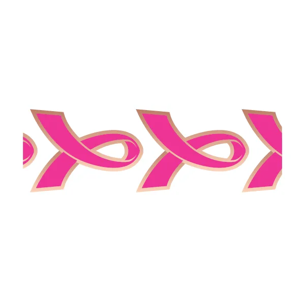 Breast Cancer - Pink Ribbons Bracelet (Rose Gold)