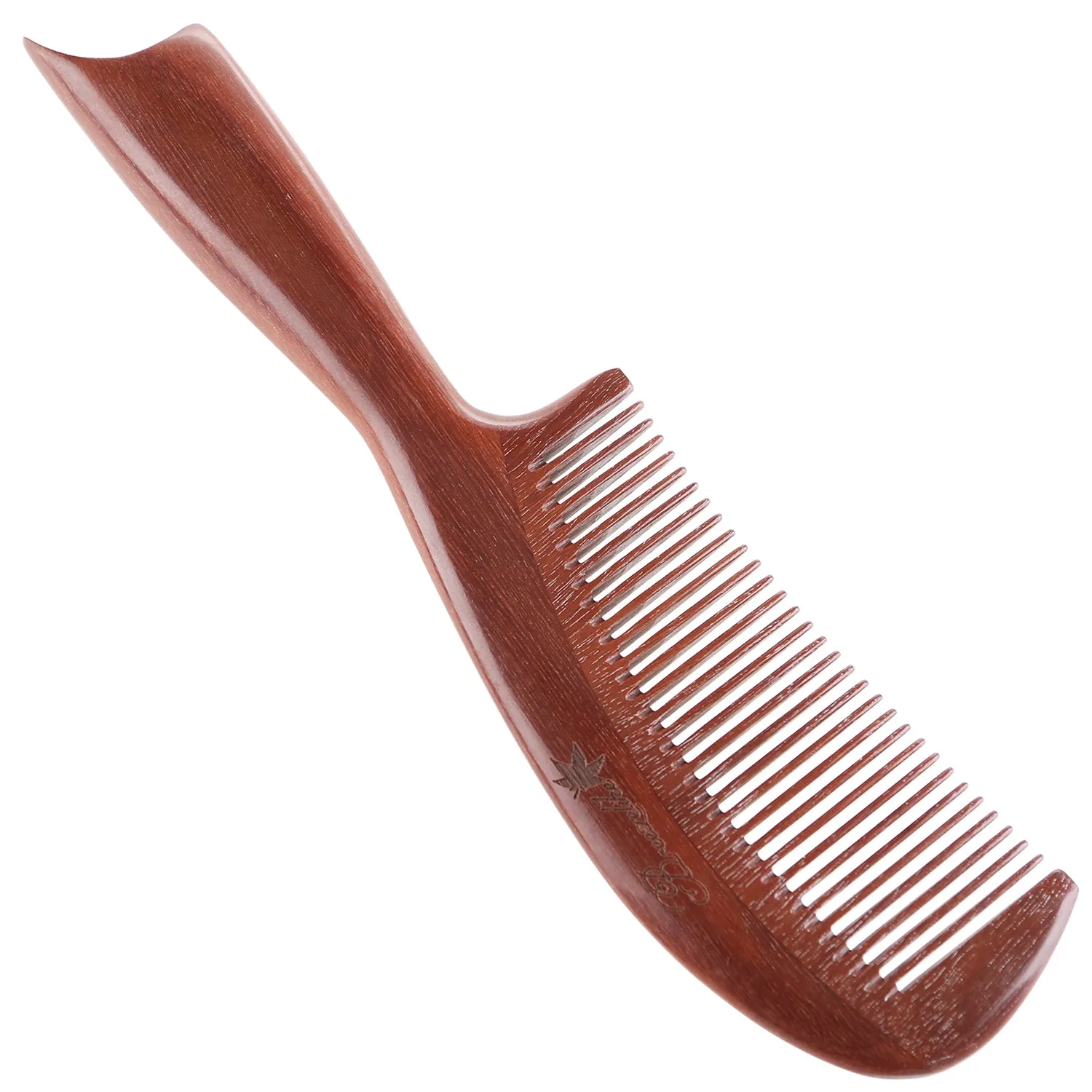 Breezelike No Static Swallow Tail Handle Red Sandalwood Comb