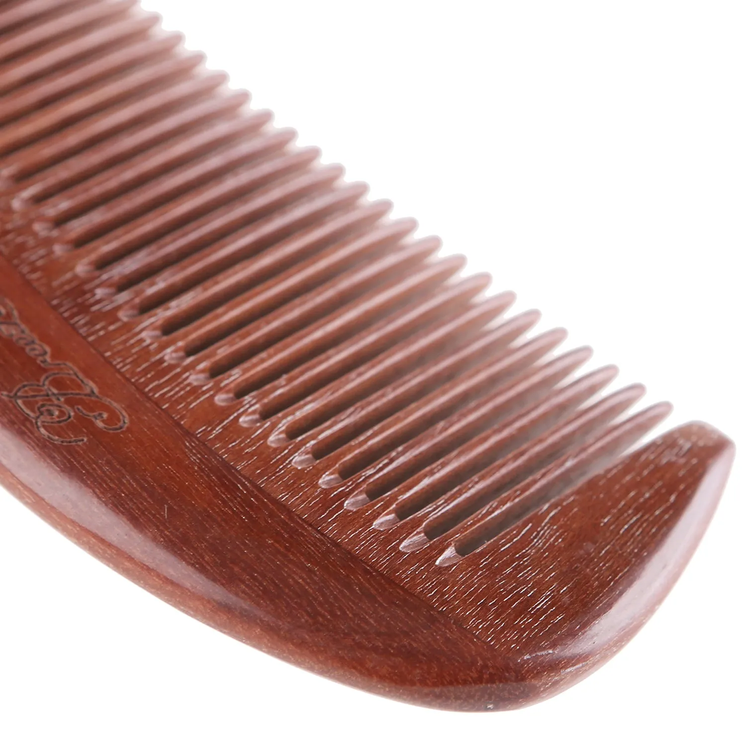 Breezelike No Static Swallow Tail Handle Red Sandalwood Comb