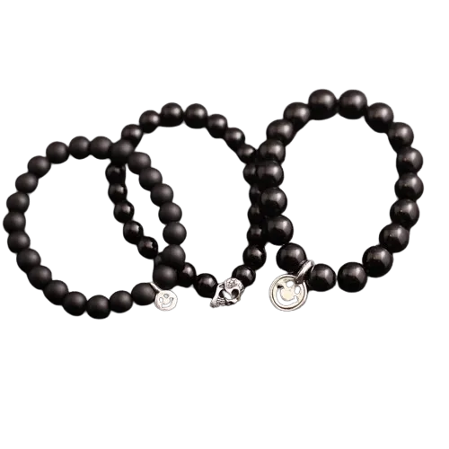 BWL Obsidian Beaded Bracelet