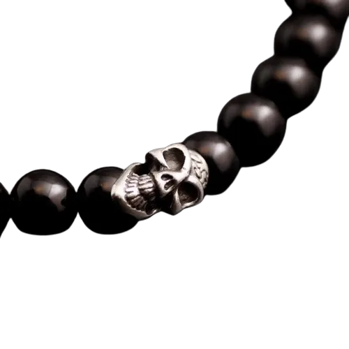 BWL Obsidian Beaded Bracelet