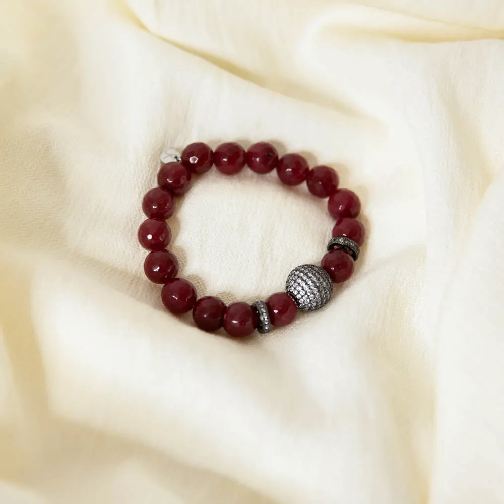 Cabernet  Agate Bracelet