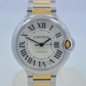 Cartier Ballon Bleu W6920047 Two Tone 18K Stainless Steel Automatic Watch Ladies