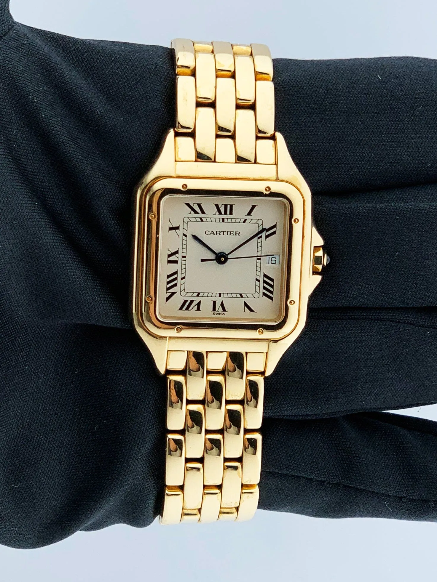 Cartier Panthere Large 18K Yellow Gold Mens Watch