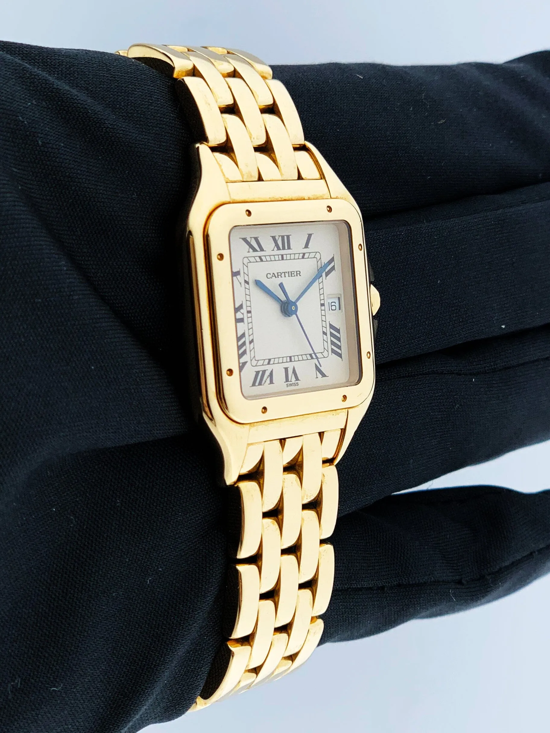 Cartier Panthere Large 18K Yellow Gold Mens Watch