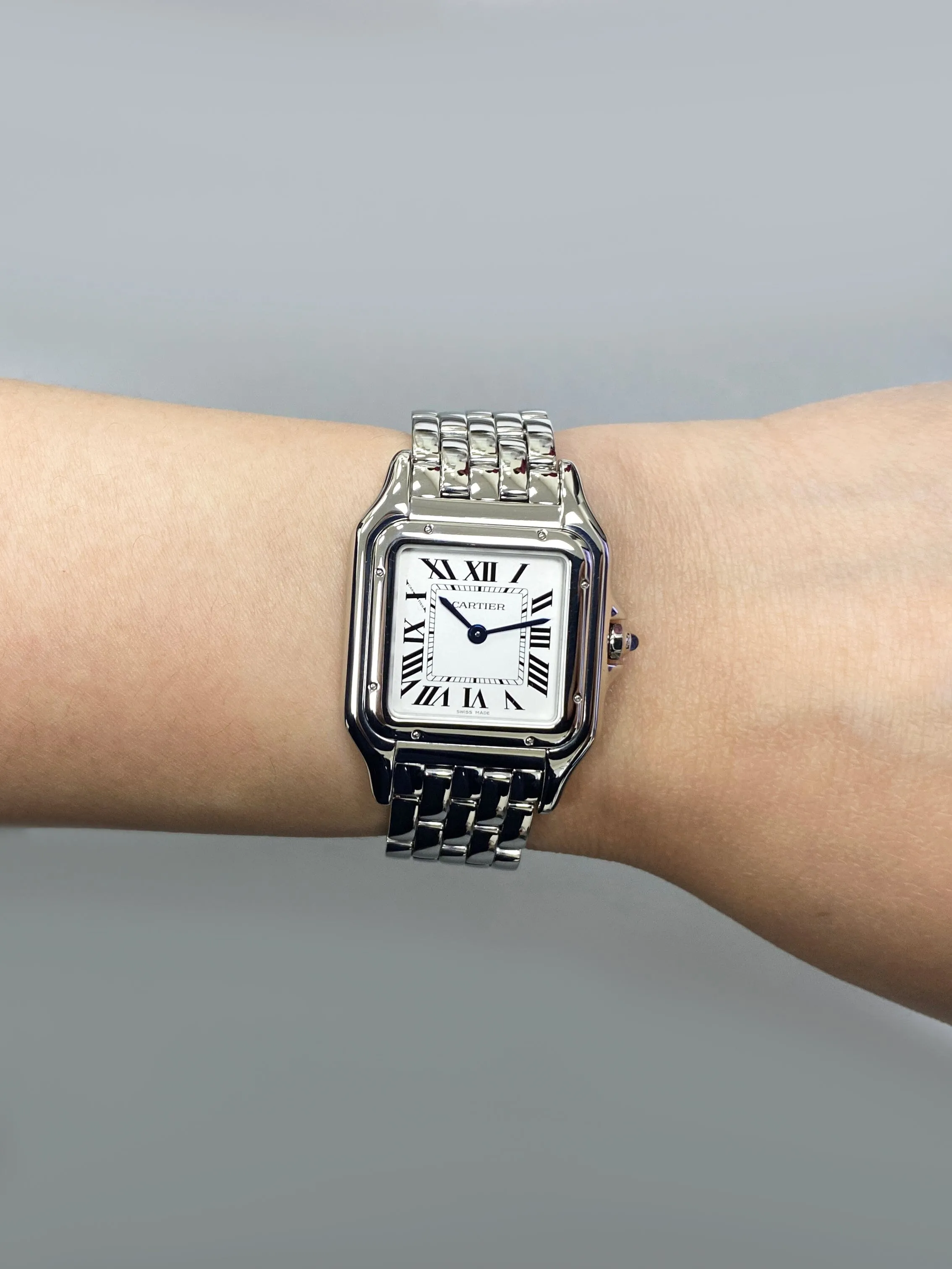 Cartier Panthere WSPN0007 Medium Steel Ladies Watch Box Papers
