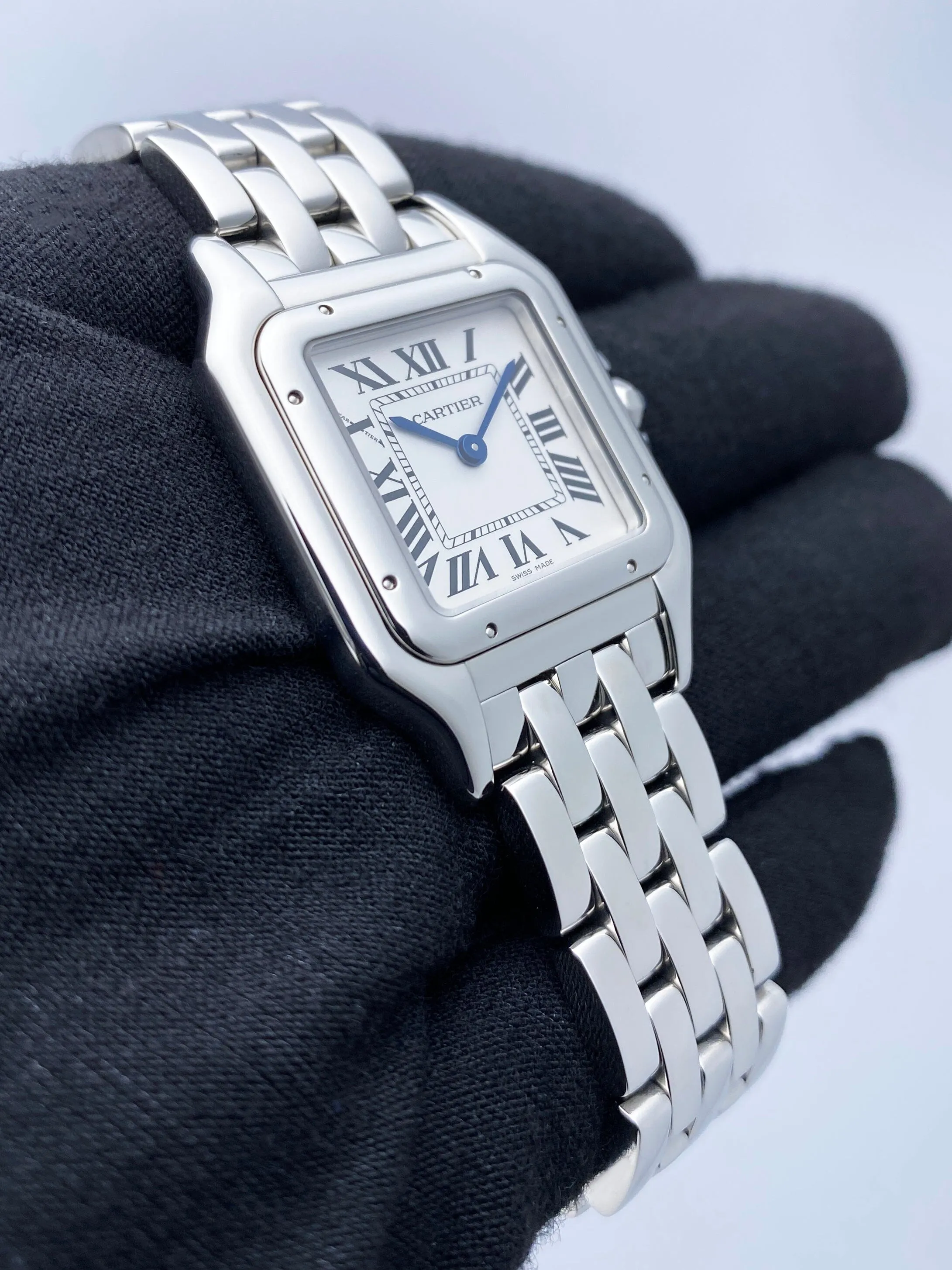 Cartier Panthere WSPN0007 Medium Steel Ladies Watch Box Papers