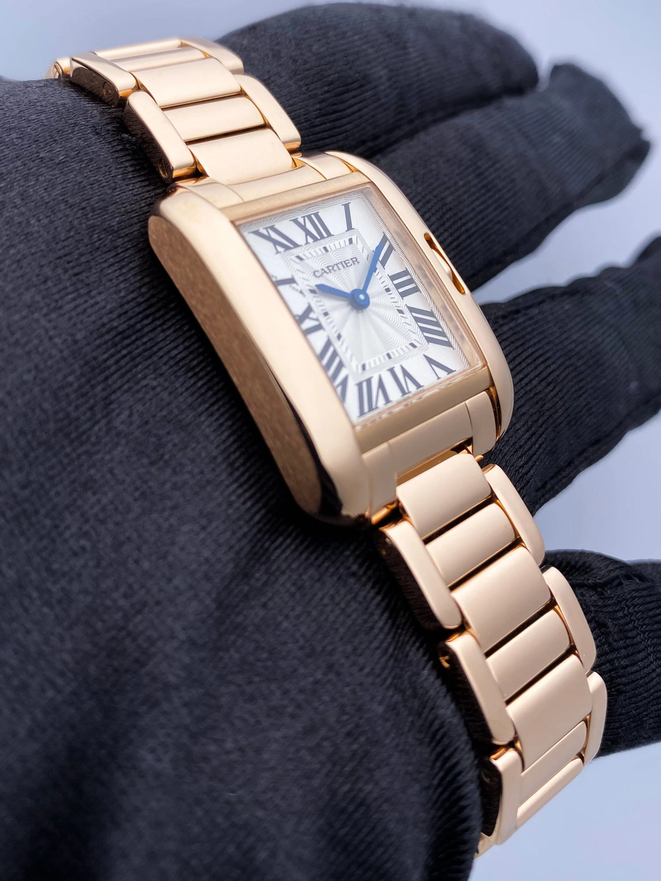 Cartier Tank Anglaise W5310013 18K Rose Gold  Ladies Watch