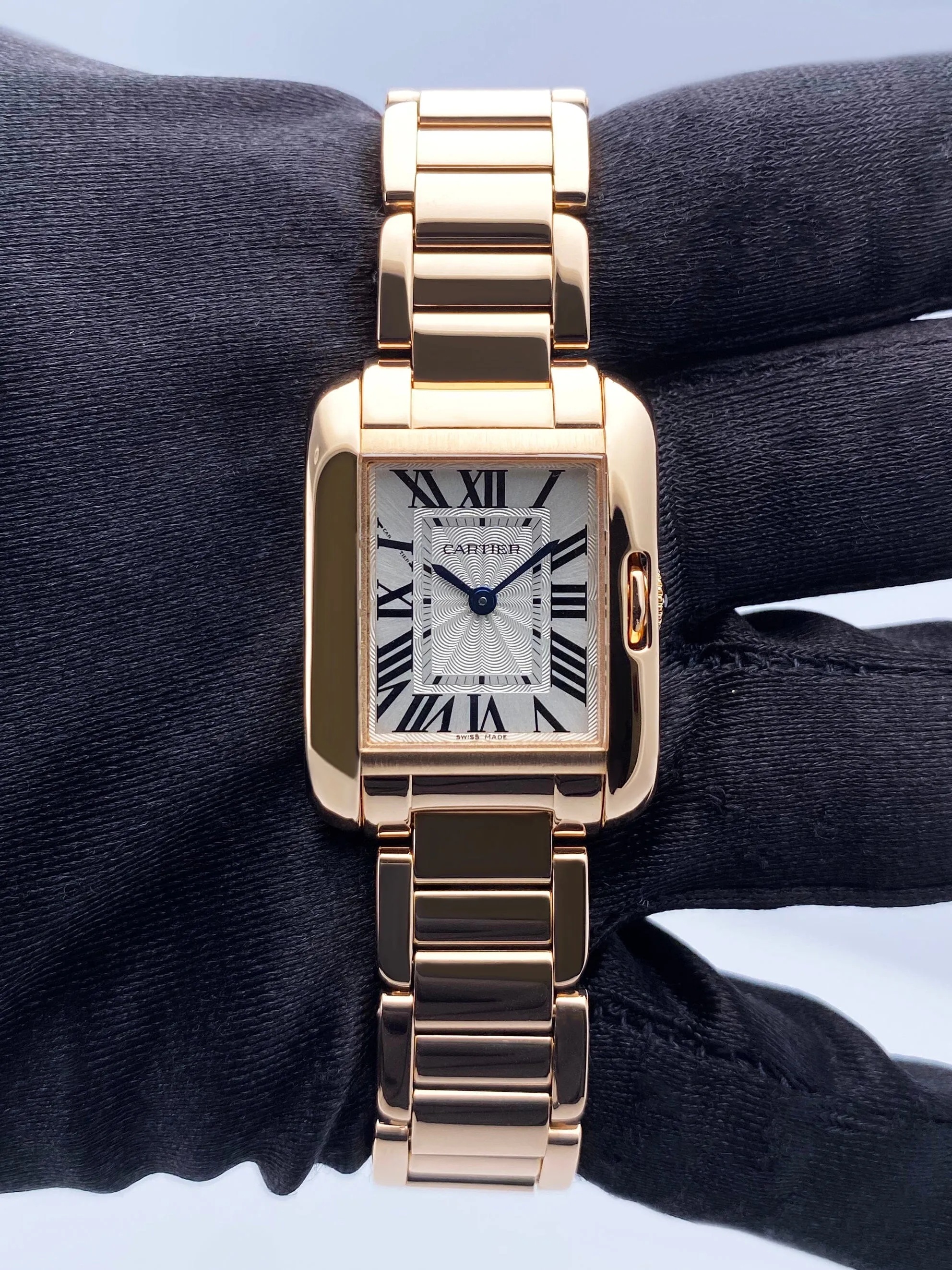 Cartier Tank Anglaise W5310013 18K Rose Gold  Ladies Watch