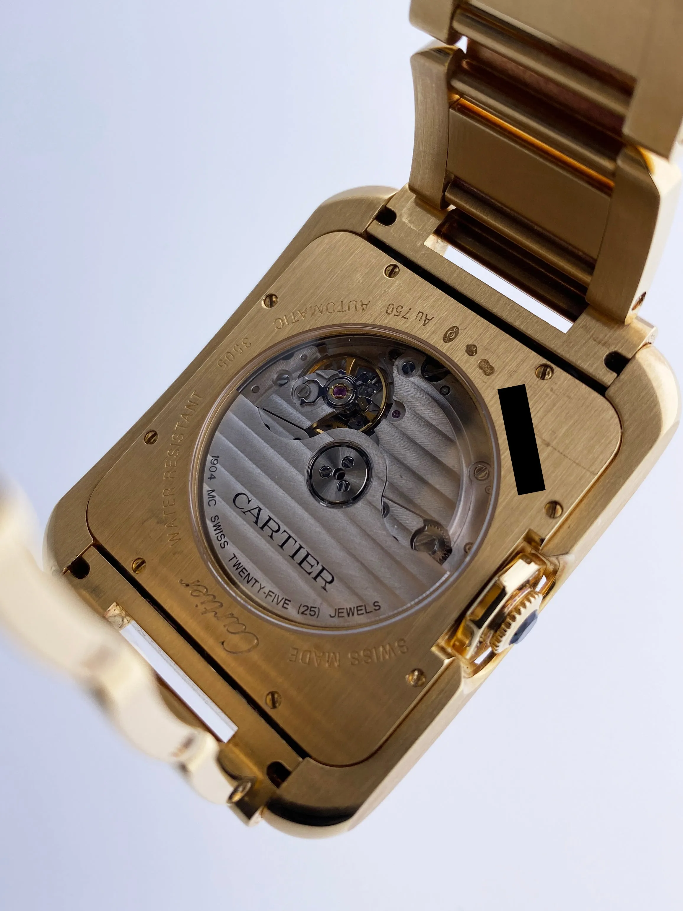 Cartier Tank Anglaise W5310018/3505 18K Yellow Gold  Mens Watch Box