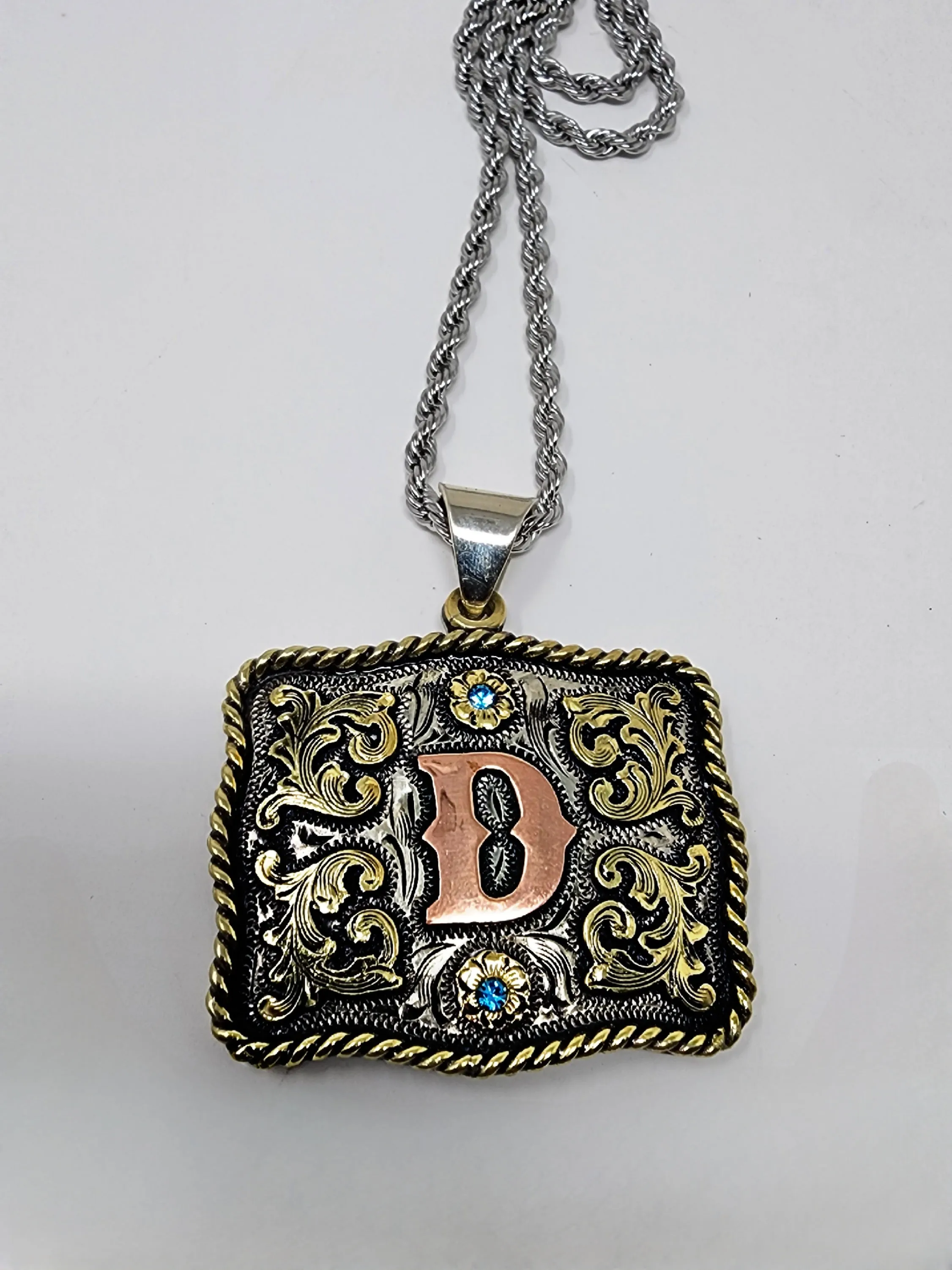 Cattle Pen Signature Mini Buckle Necklace Handmade (Ships in 4 to 6 weeks)