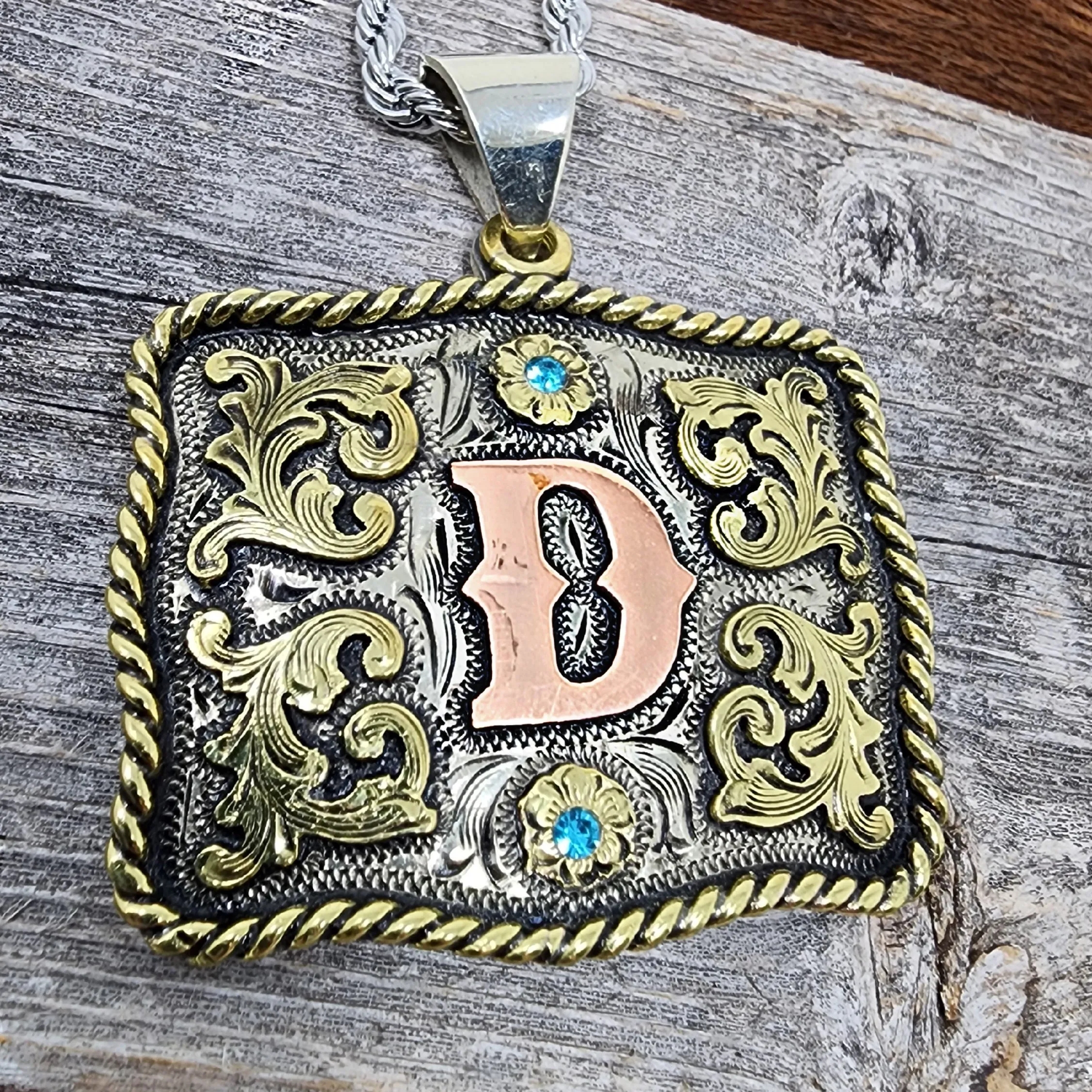 Cattle Pen Signature Mini Buckle Necklace Handmade (Ships in 4 to 6 weeks)