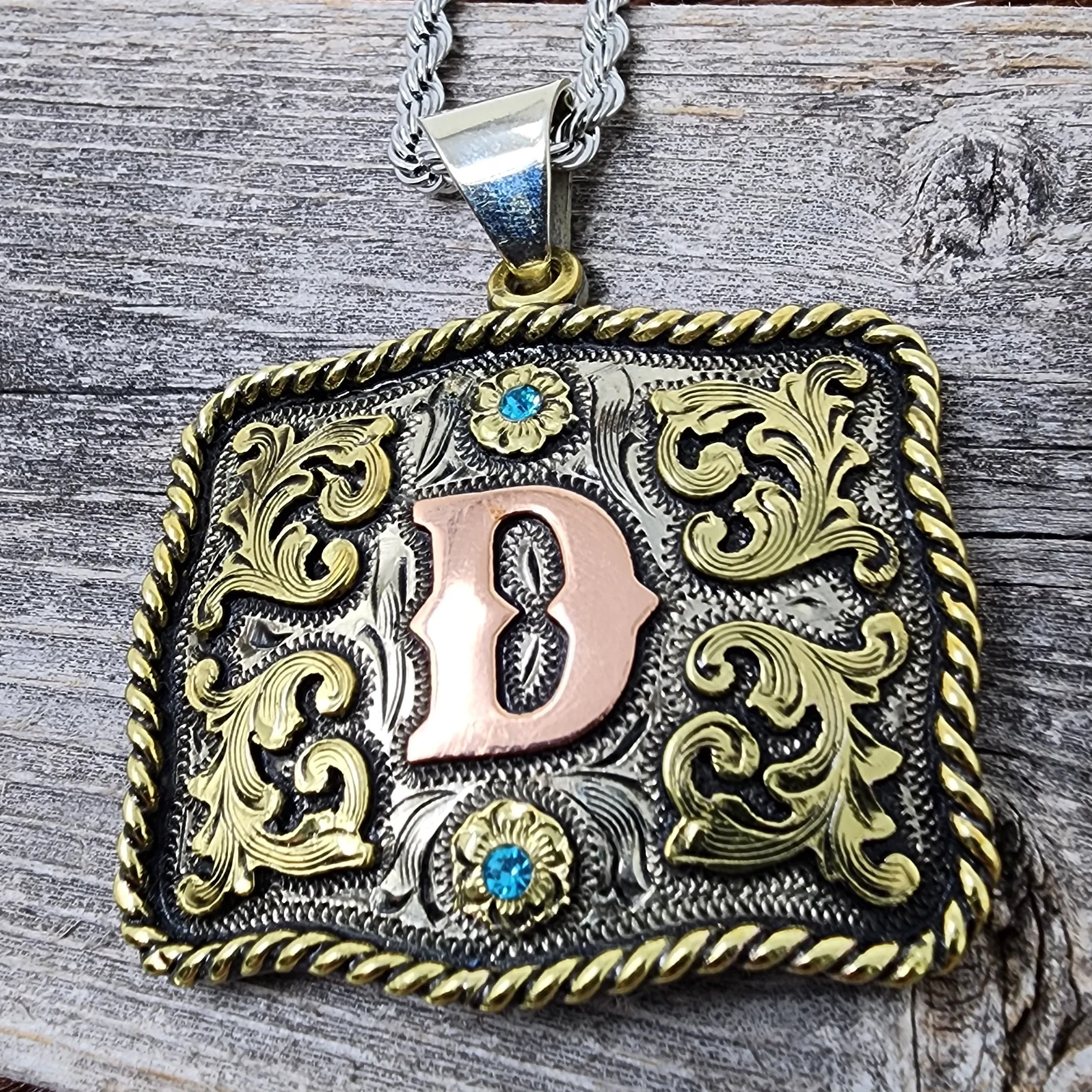 Cattle Pen Signature Mini Buckle Necklace Handmade (Ships in 4 to 6 weeks)