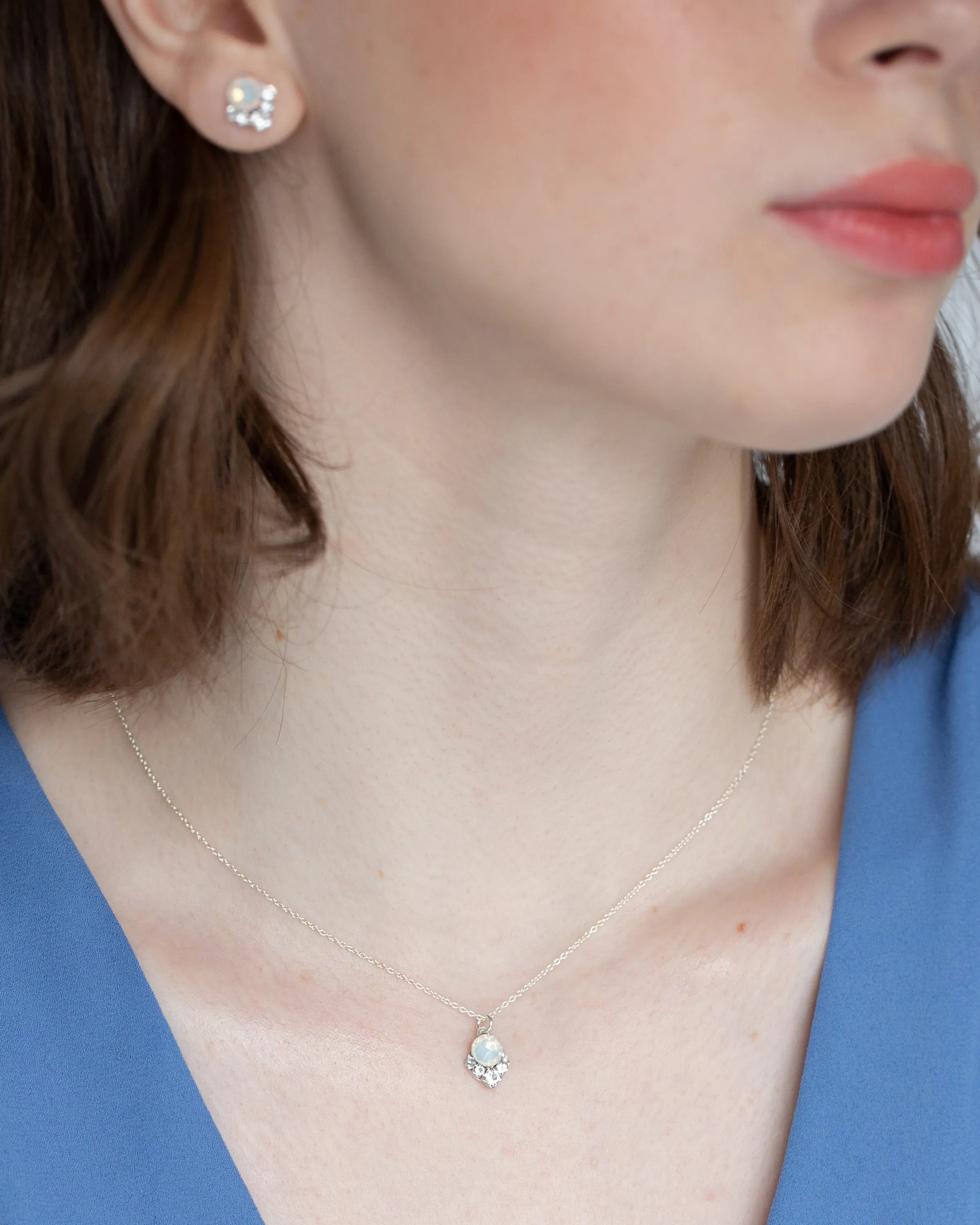 Celestial Crystal Drop Necklace