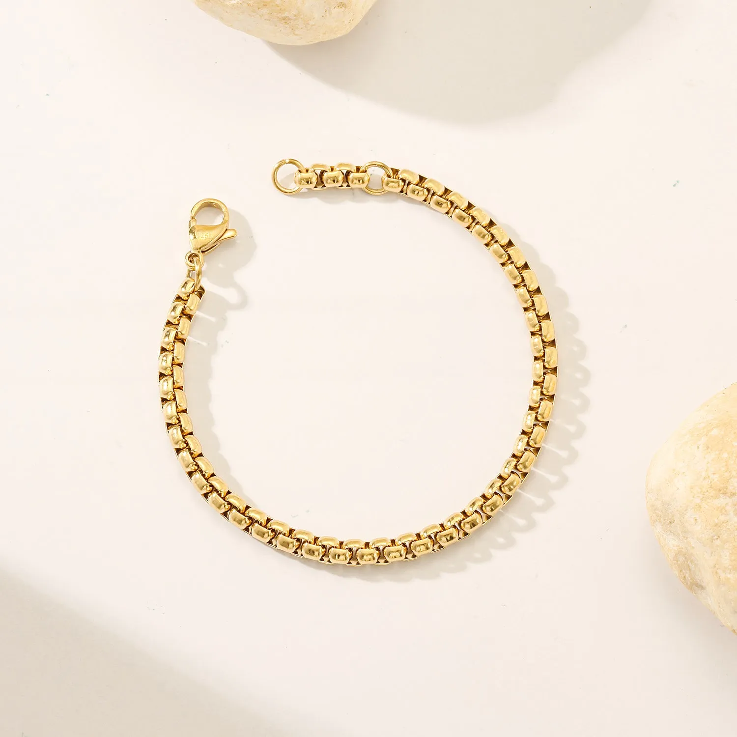 Chain smooth bracelet-NSB1827ST-M