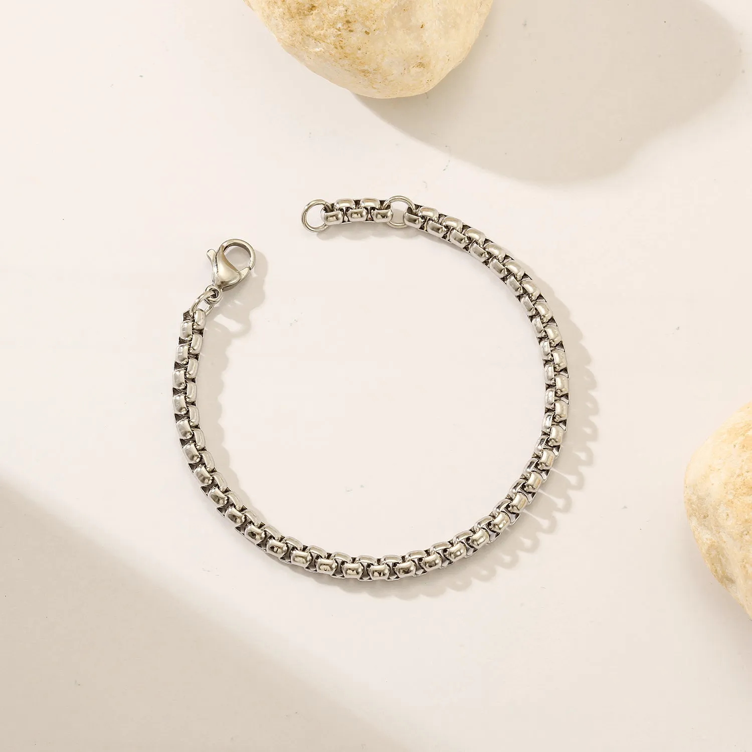 Chain smooth bracelet-NSB1827ST-M