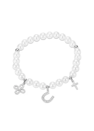 Cheap Cross U Pearl Bracelet