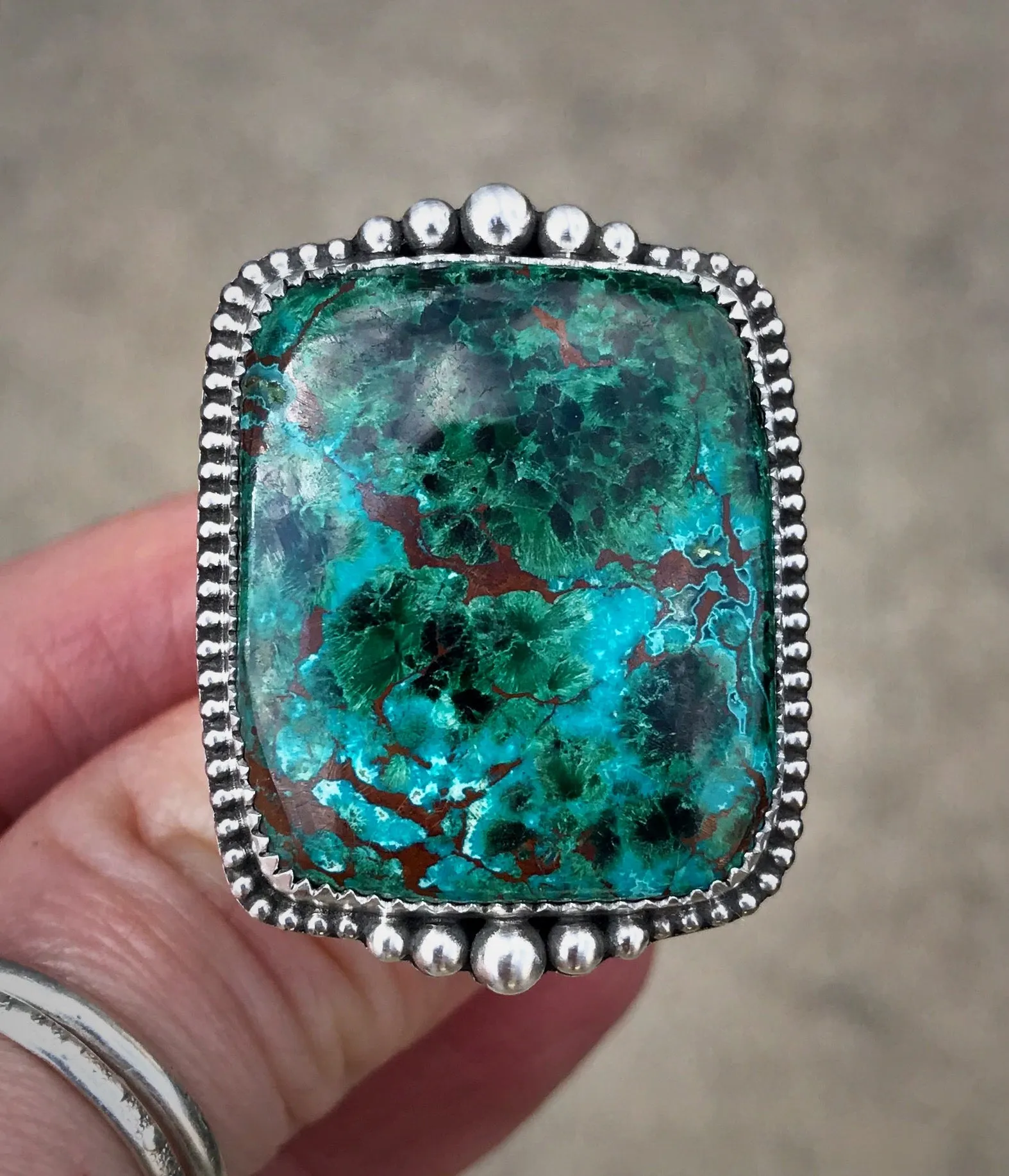 Chrysocolla Malachite Ring