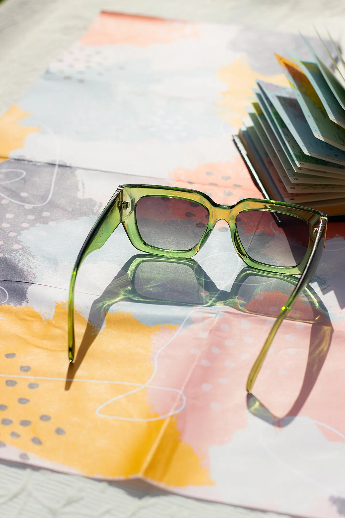Chunky Angled Square Sunglasses