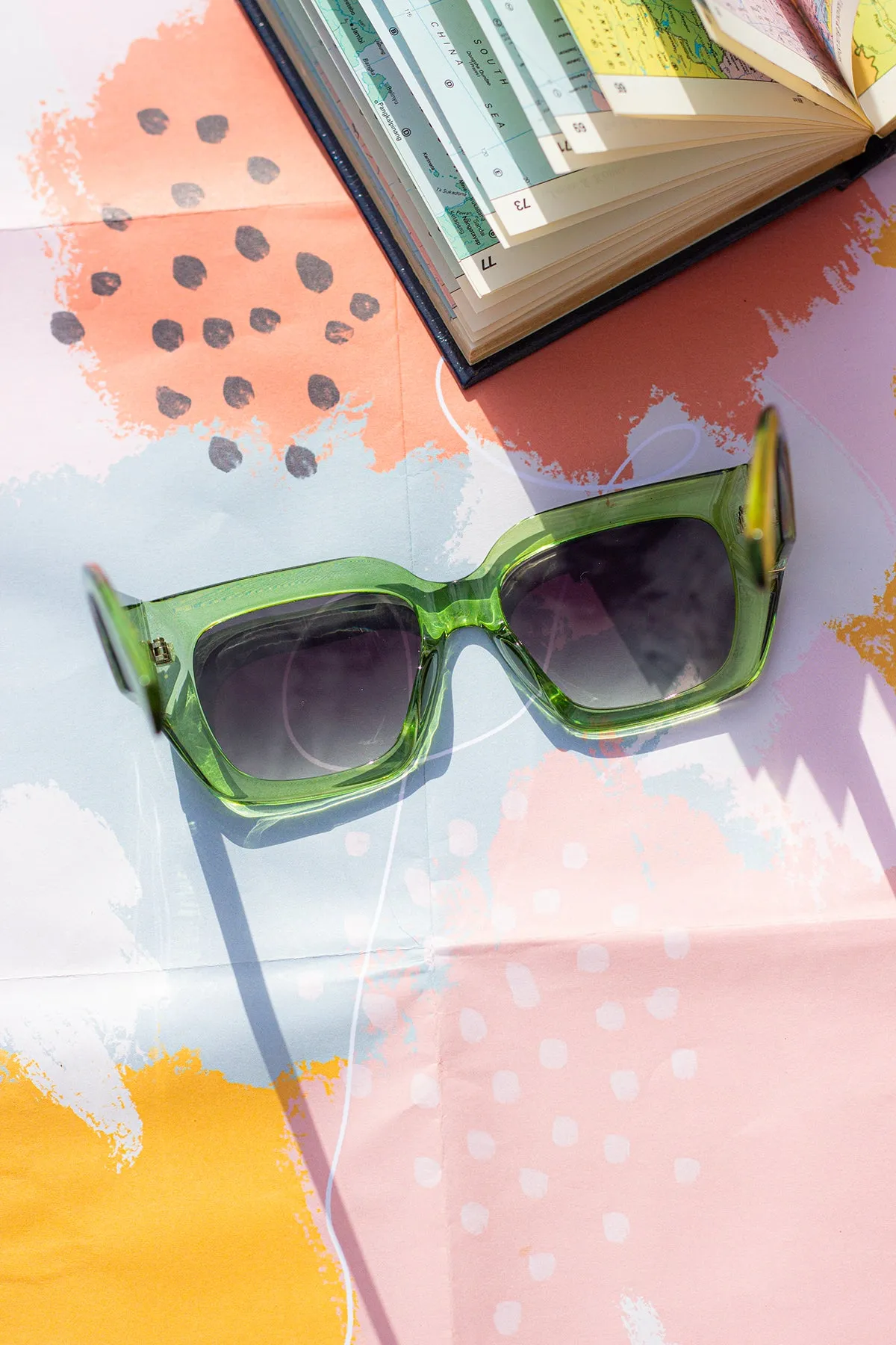 Chunky Angled Square Sunglasses