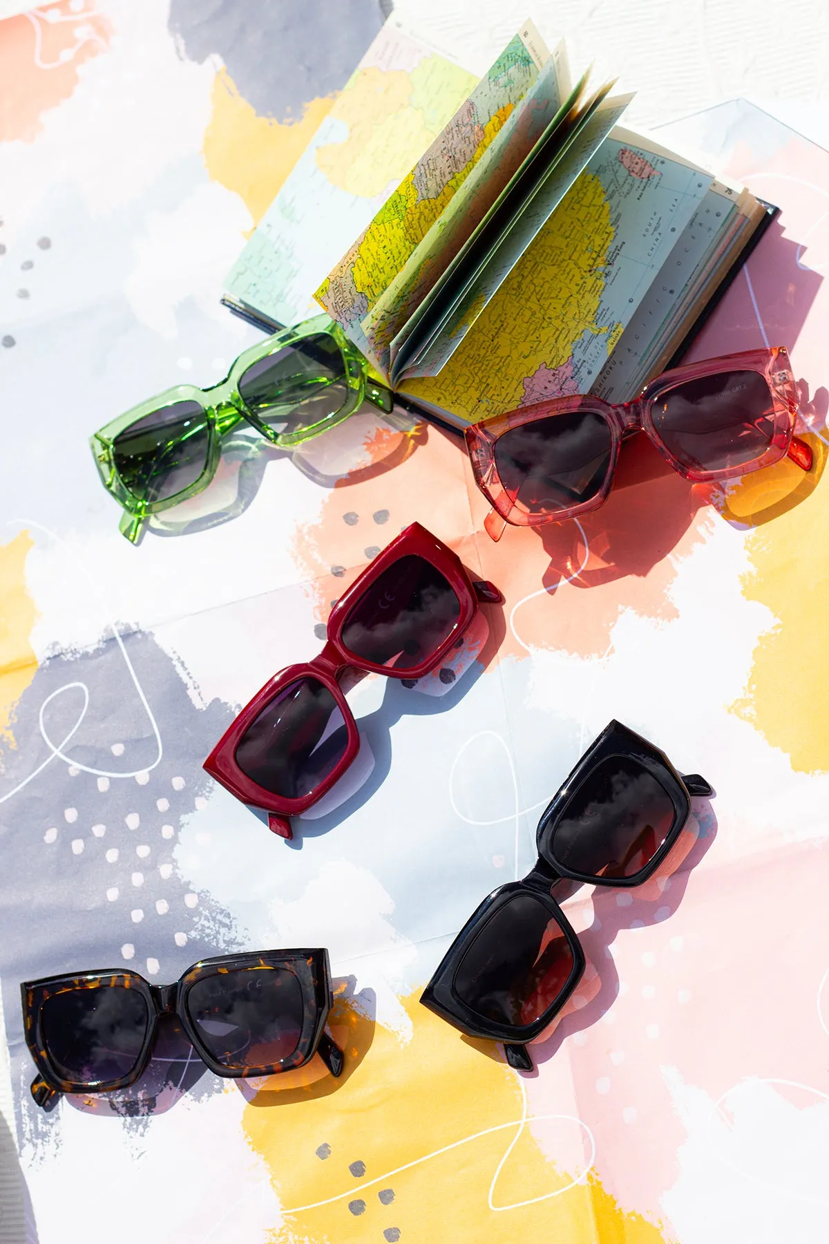 Chunky Angled Square Sunglasses