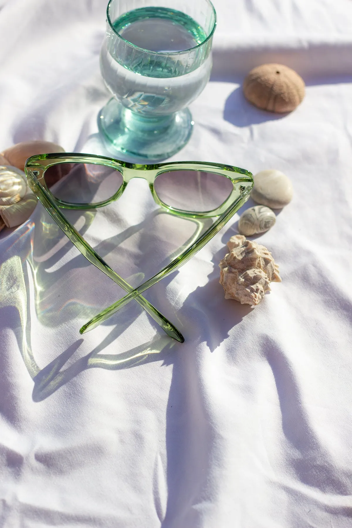 Chunky Semi Cat Eye Sunglasses