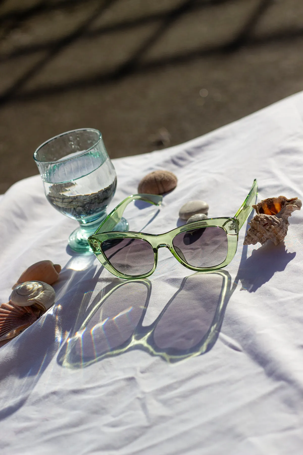 Chunky Semi Cat Eye Sunglasses