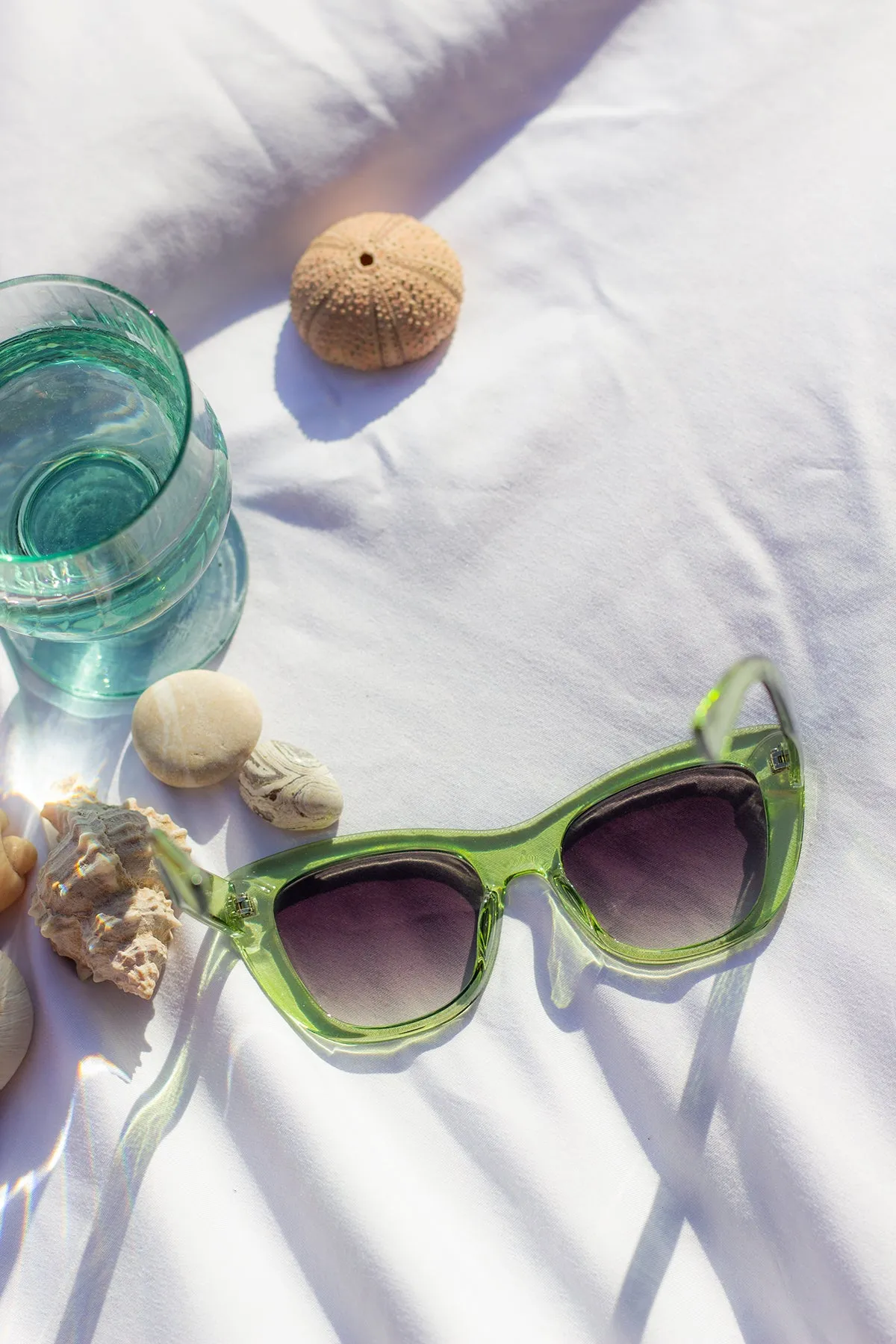 Chunky Semi Cat Eye Sunglasses