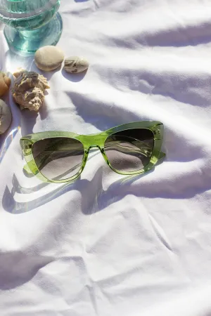 Chunky Semi Cat Eye Sunglasses