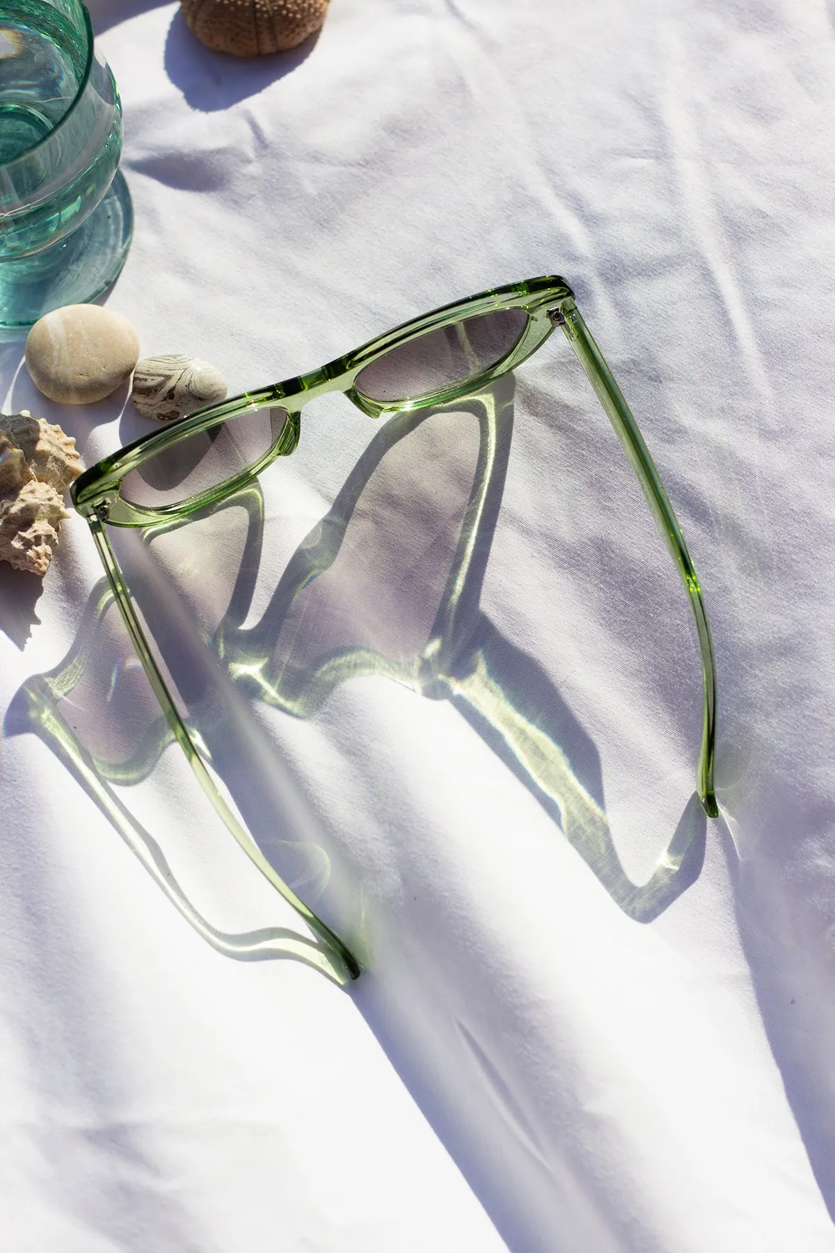 Chunky Semi Cat Eye Sunglasses