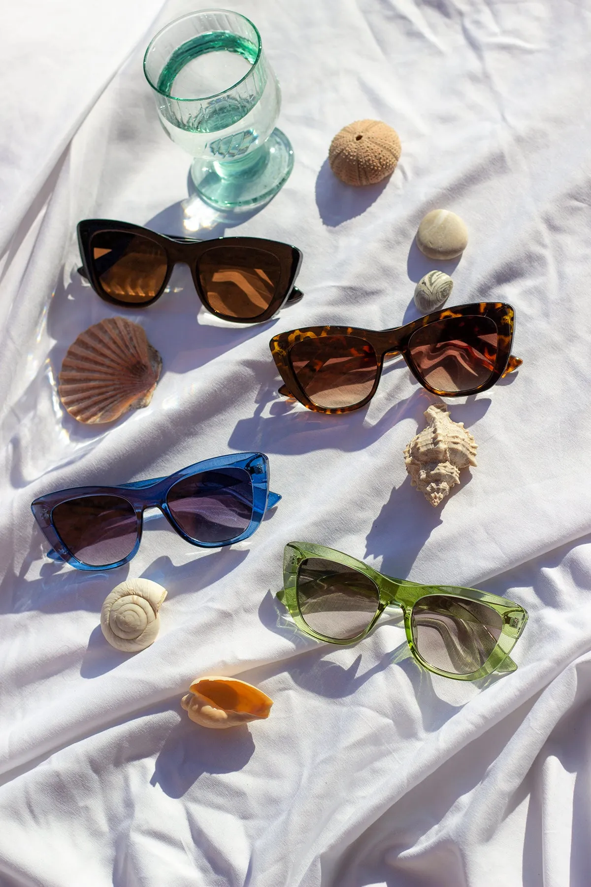 Chunky Semi Cat Eye Sunglasses