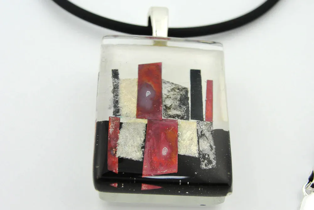 City Abstract Large Pendant Necklace
