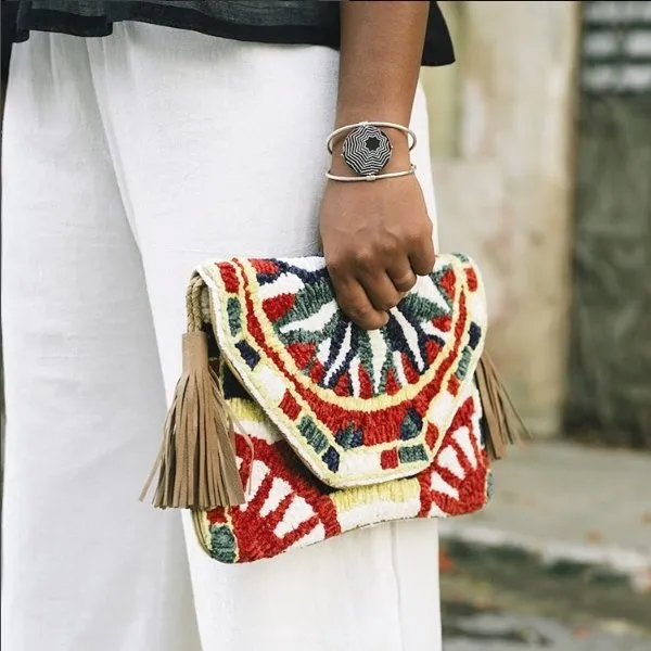Conversation-starting round Bidri cuff