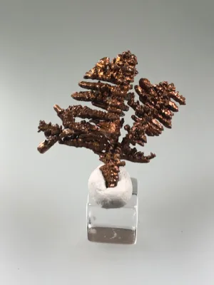 Copper, Champion Mine, Lake Superior Copper District, Houghton County, Michigan, ex. Louis Lafayette Collection, Miniature 0.8 x 3.0 x 3.5 cm, $350. Online 12/17