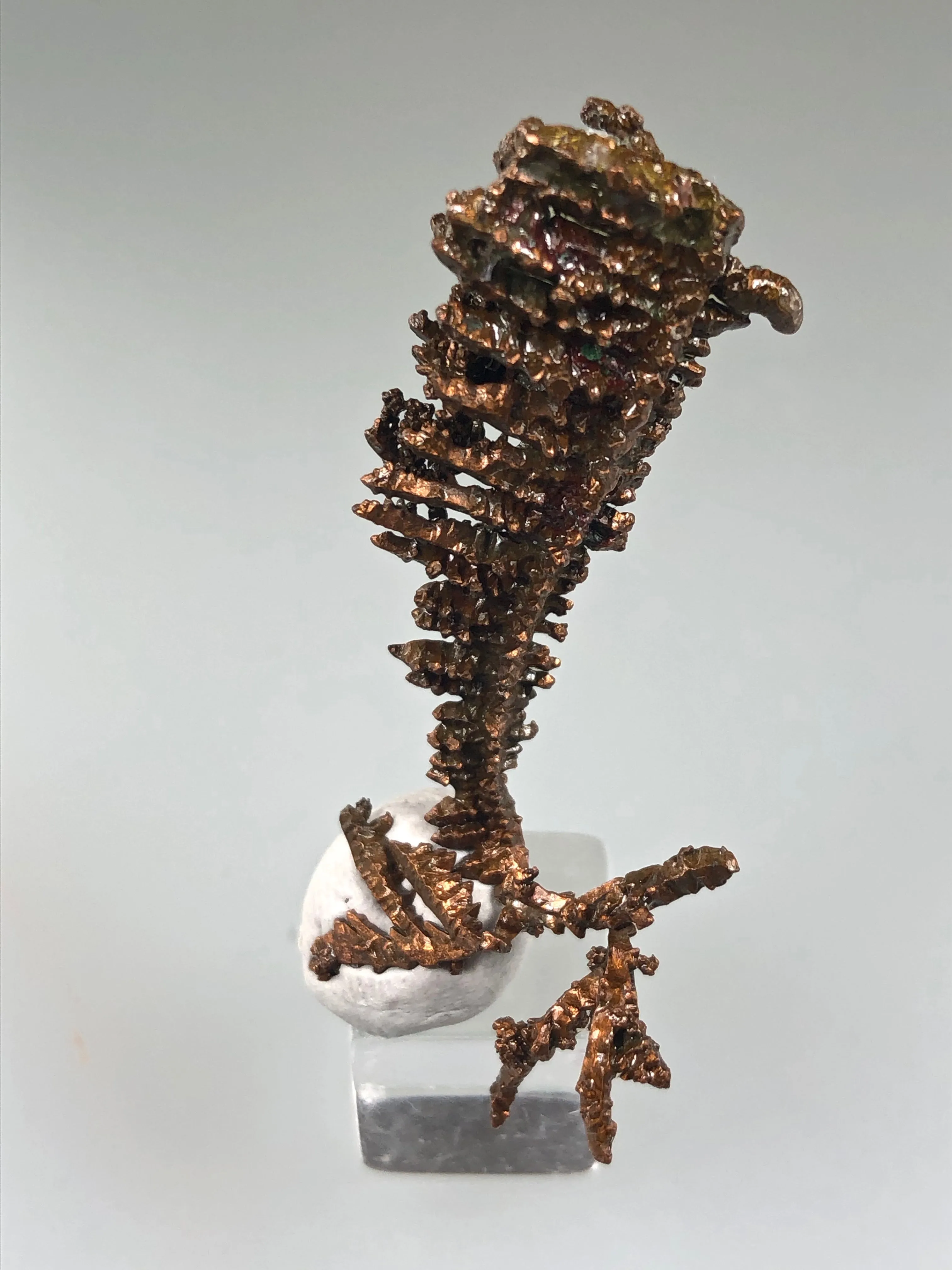 Copper, Champion Mine, Lake Superior Copper District, Houghton County, Michigan, ex. Louis Lafayette Collection, Miniature 1.0 x 2.0 x 4.0 cm, $200. Online 12/17