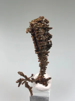 Copper, Champion Mine, Lake Superior Copper District, Houghton County, Michigan, ex. Louis Lafayette Collection, Miniature 1.0 x 2.0 x 4.0 cm, $200. Online 12/17