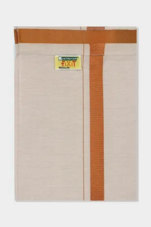 Copper Fixit - Adjustable Tissue Single Layered Pocket Dhoti Dhoti For Men | Uathayam