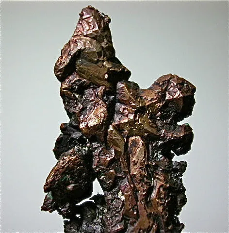Copper, Pewabic Lode, Quincy Mine, Quincy Mining Company, Lake Superior Copper District, Michigan Miniature 2.5 x 3.5 x 8 cm $300. On-line 11/19.  SOLD.